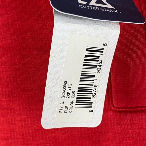 Cutter And Buck 1/4 Zip Sweater Mens 2XB Cardinals Sports Team Red - Picture 5 of 11